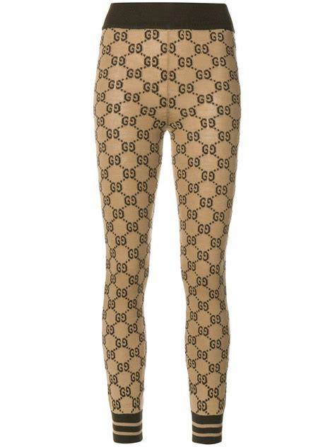 gucci logo pants women|women gucci leggings.